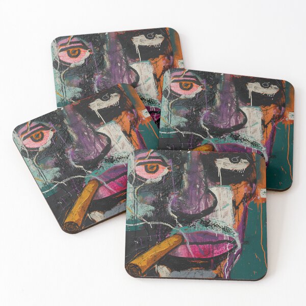 Item preview, Dreamlike Abstract Cubism- Anthropomorphic Musings in Mixed-Media Magic designed and sold by OlfactoART Studio.