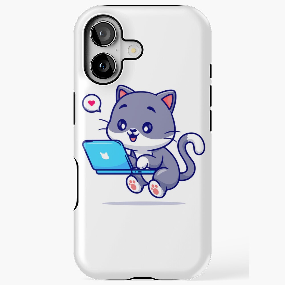 My Geek Pet iPhone Tough Case - cute pet design by HackerLooks