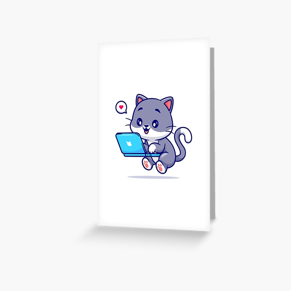 My Geek Pet Greeting Card - cute pet design by HackerLooks