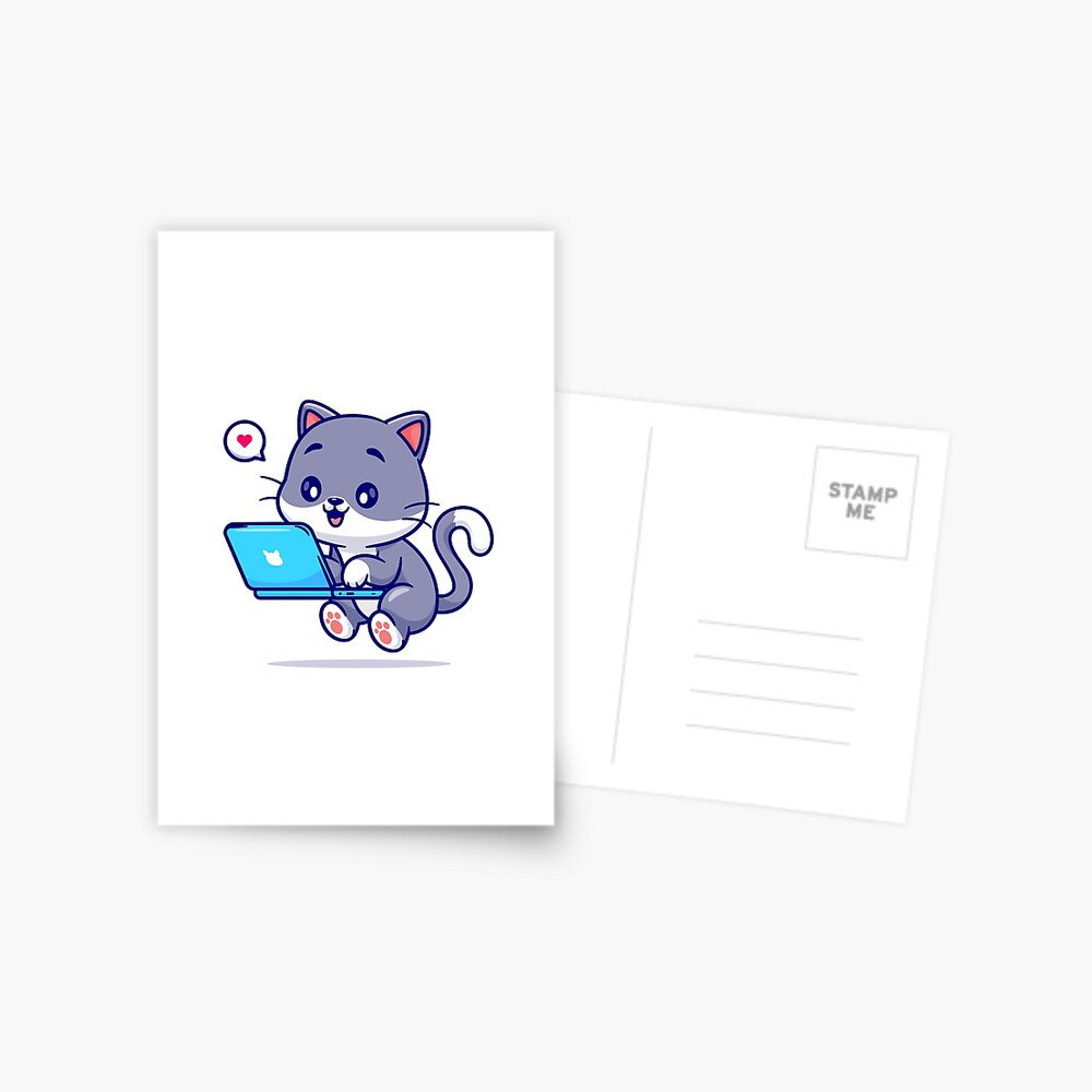 My Geek Pet Postcard - cute pet design by HackerLooks