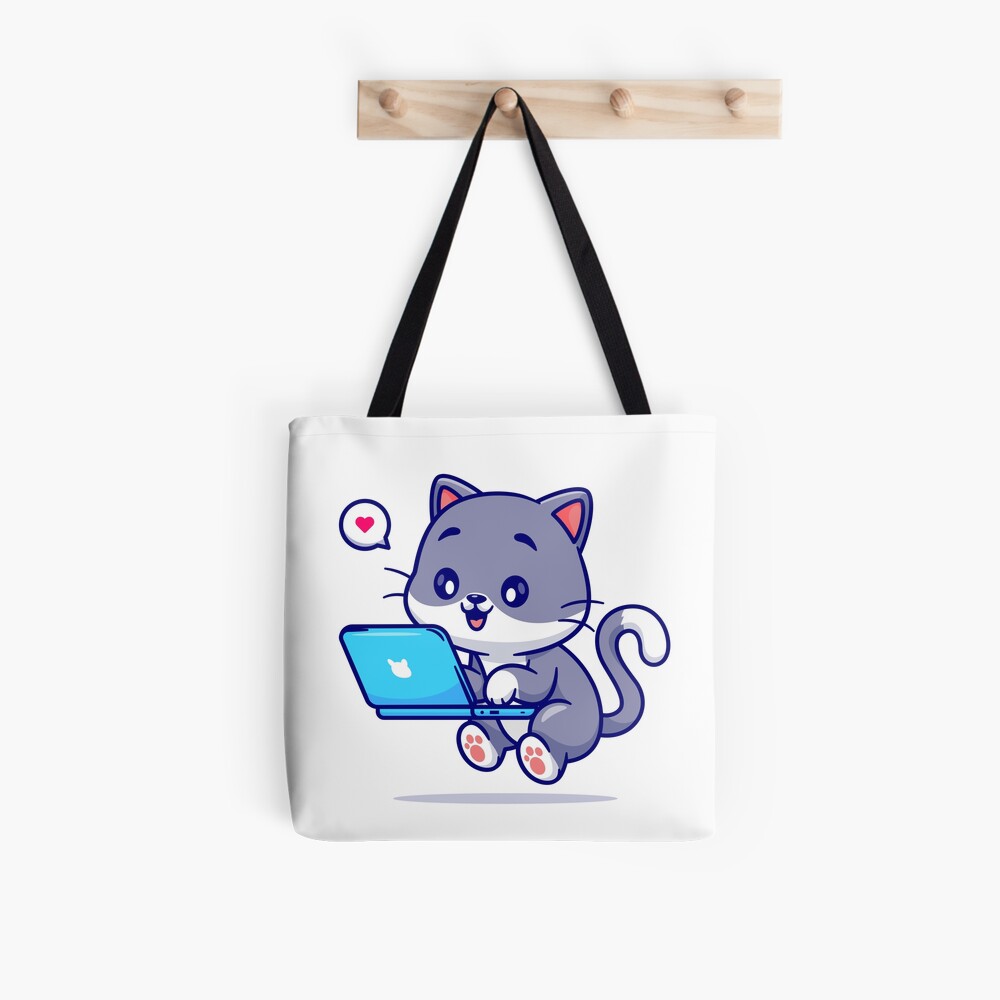 My Geek Pet All Over Print Tote Bag - cute pet design by HackerLooks
