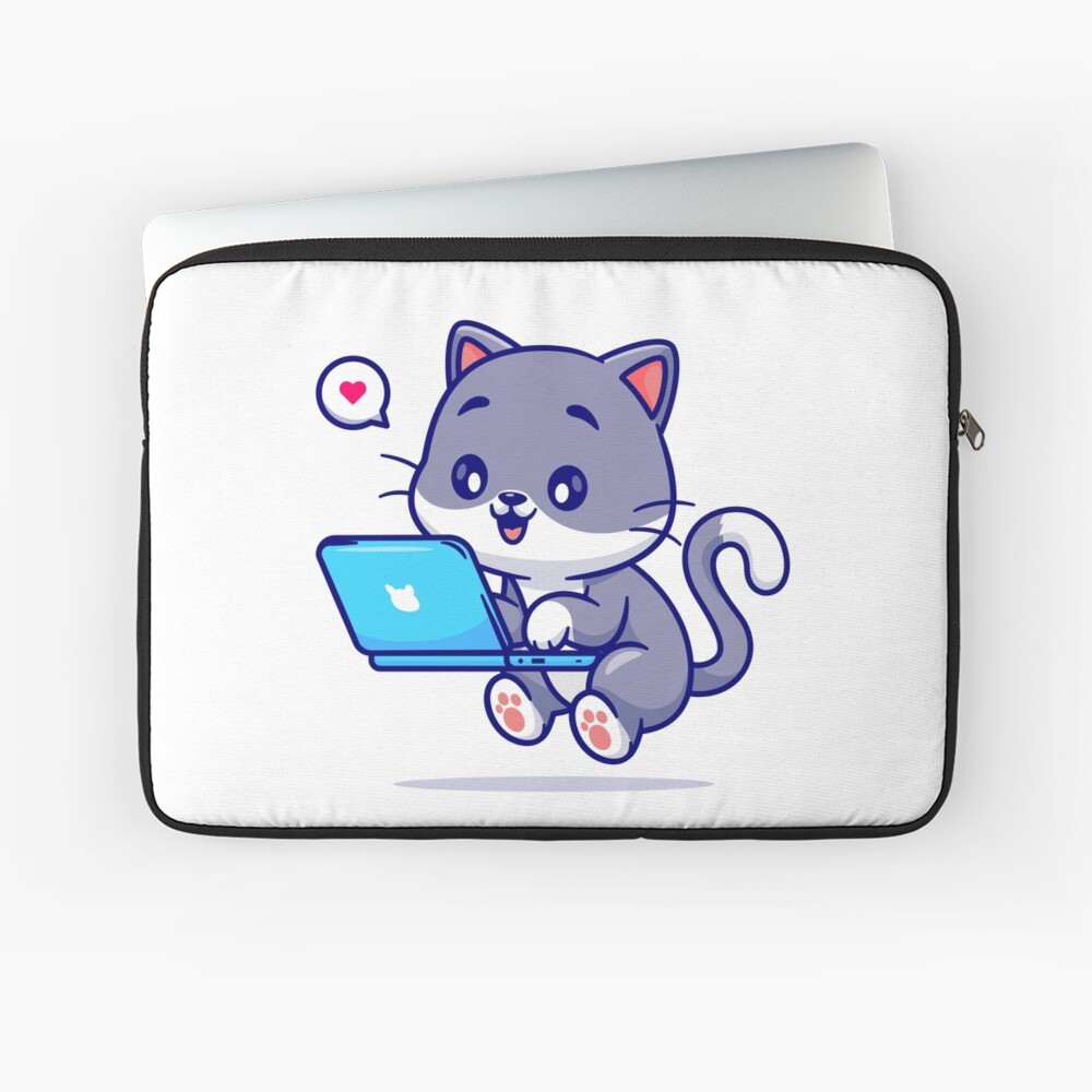 My Geek Pet Laptop Sleeve - cute pet design by HackerLooks