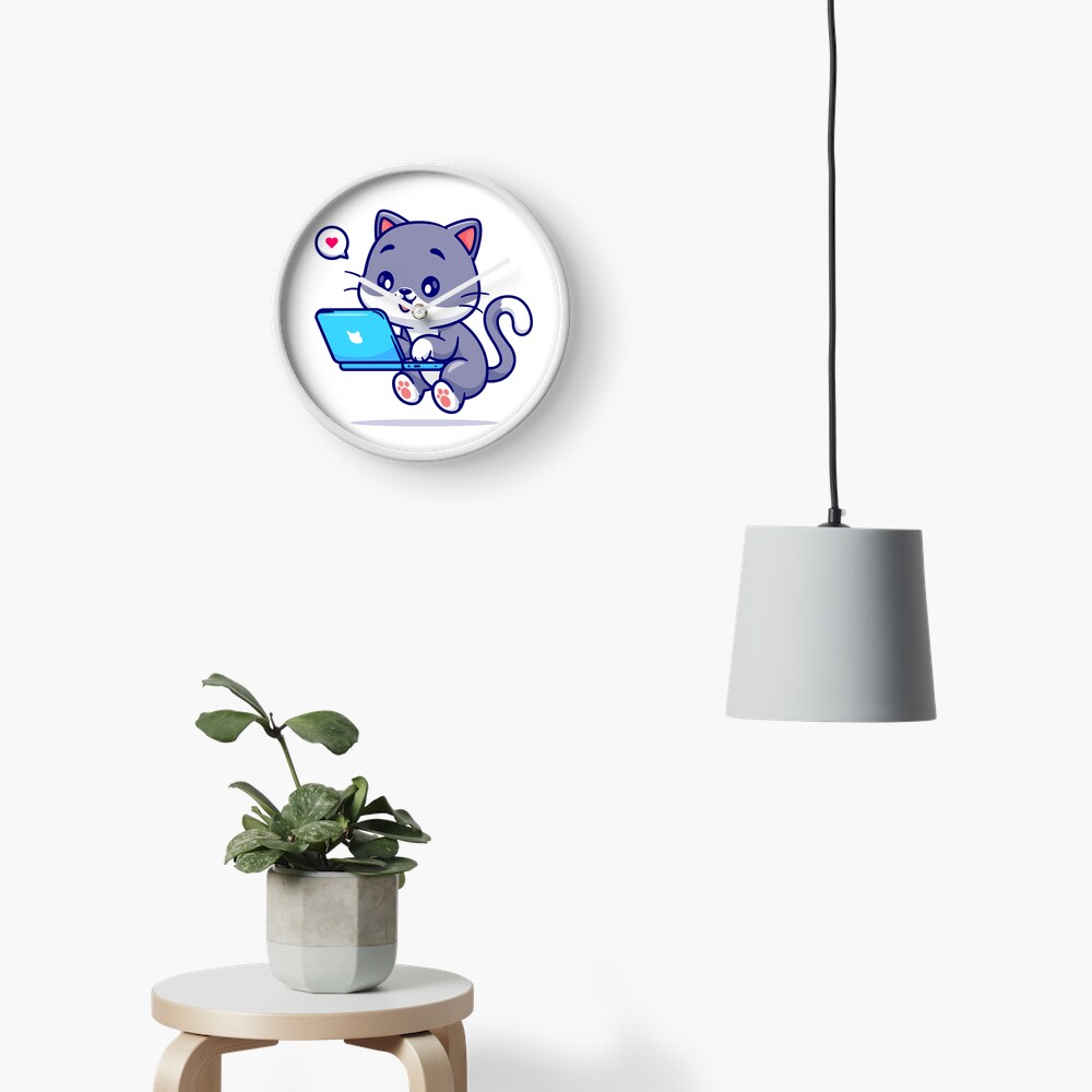 My Geek Pet Clock - cute pet design by HackerLooks