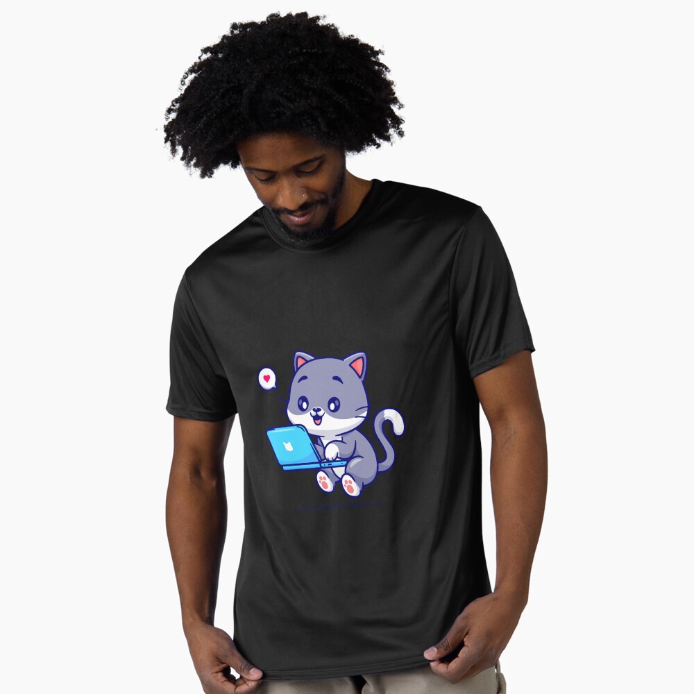 My Geek Pet Active T-Shirt - cute pet design by HackerLooks