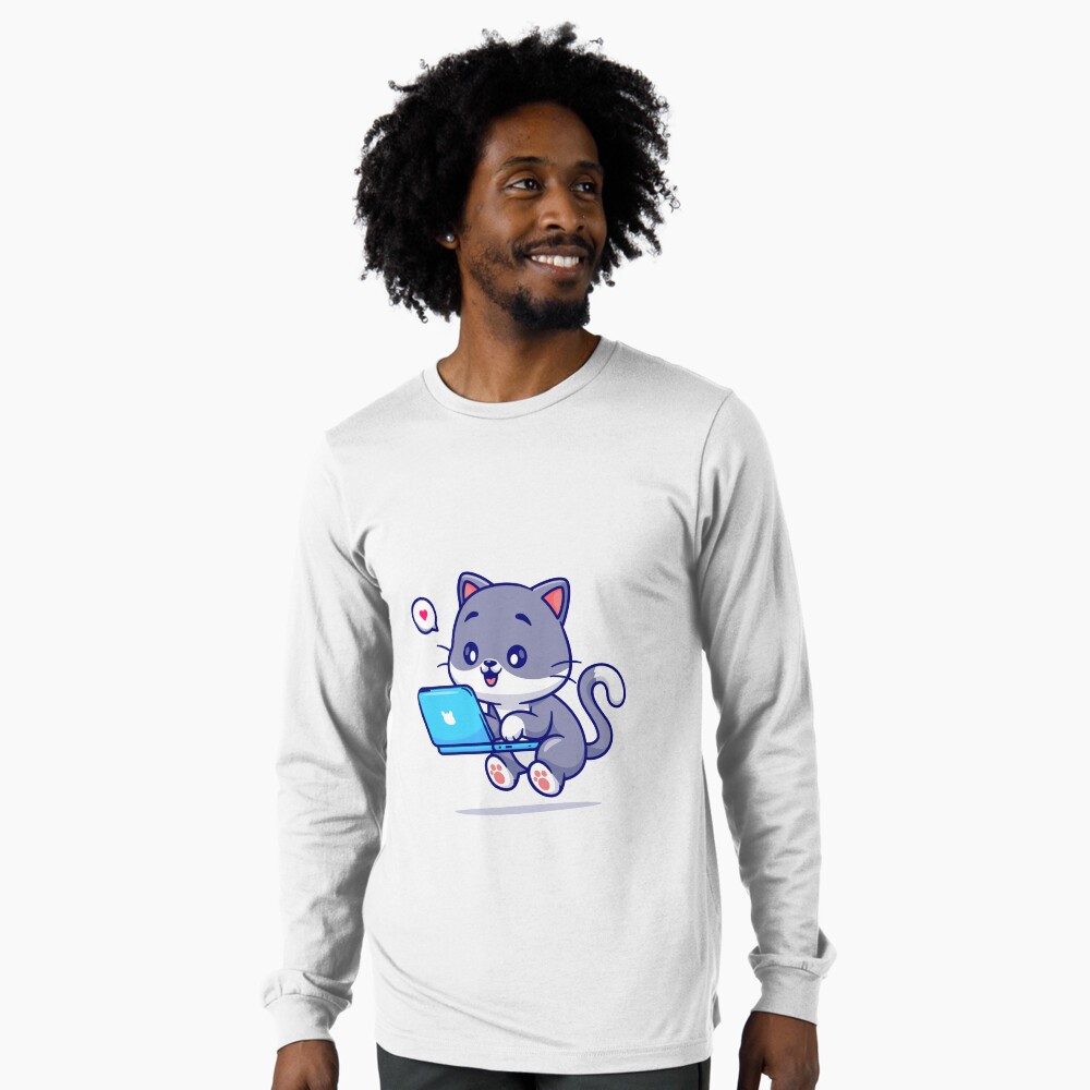 My Geek Pet Long Sleeve T-Shirt - cute pet design by HackerLooks