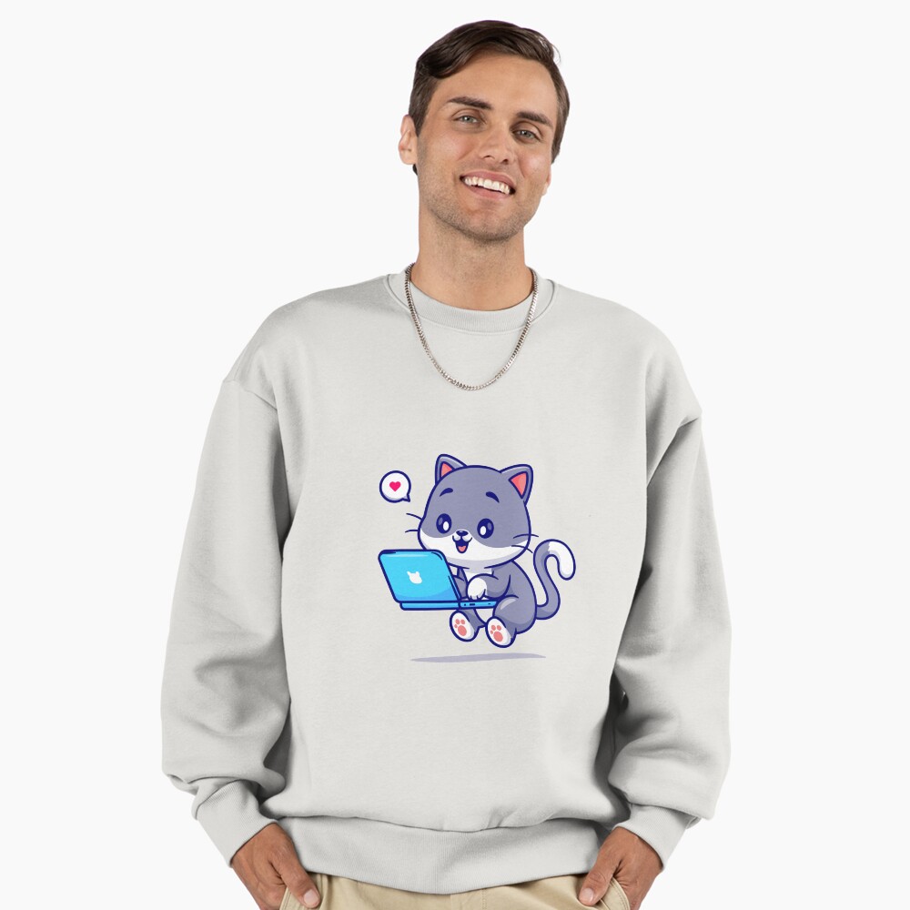 My Geek Pet Premium Oversized Sweatshirt - cute pet design by HackerLooks