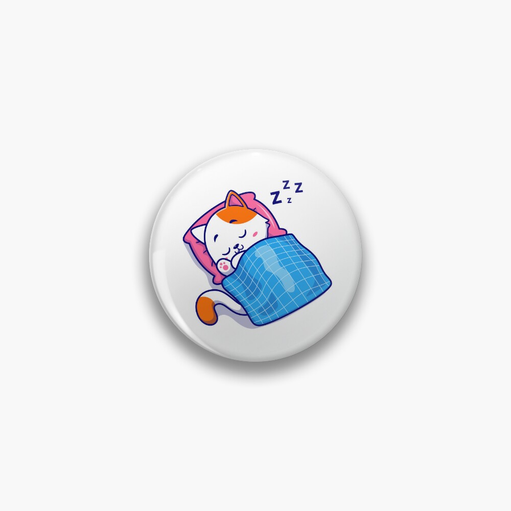 Cute Bed Time Pin - cute pet design by HackerLooks