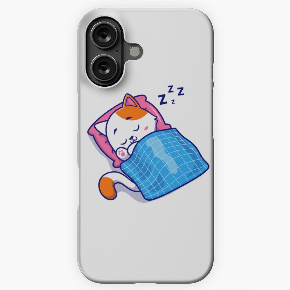 Cute Bed Time iPhone Snap Case - cute pet design by HackerLooks