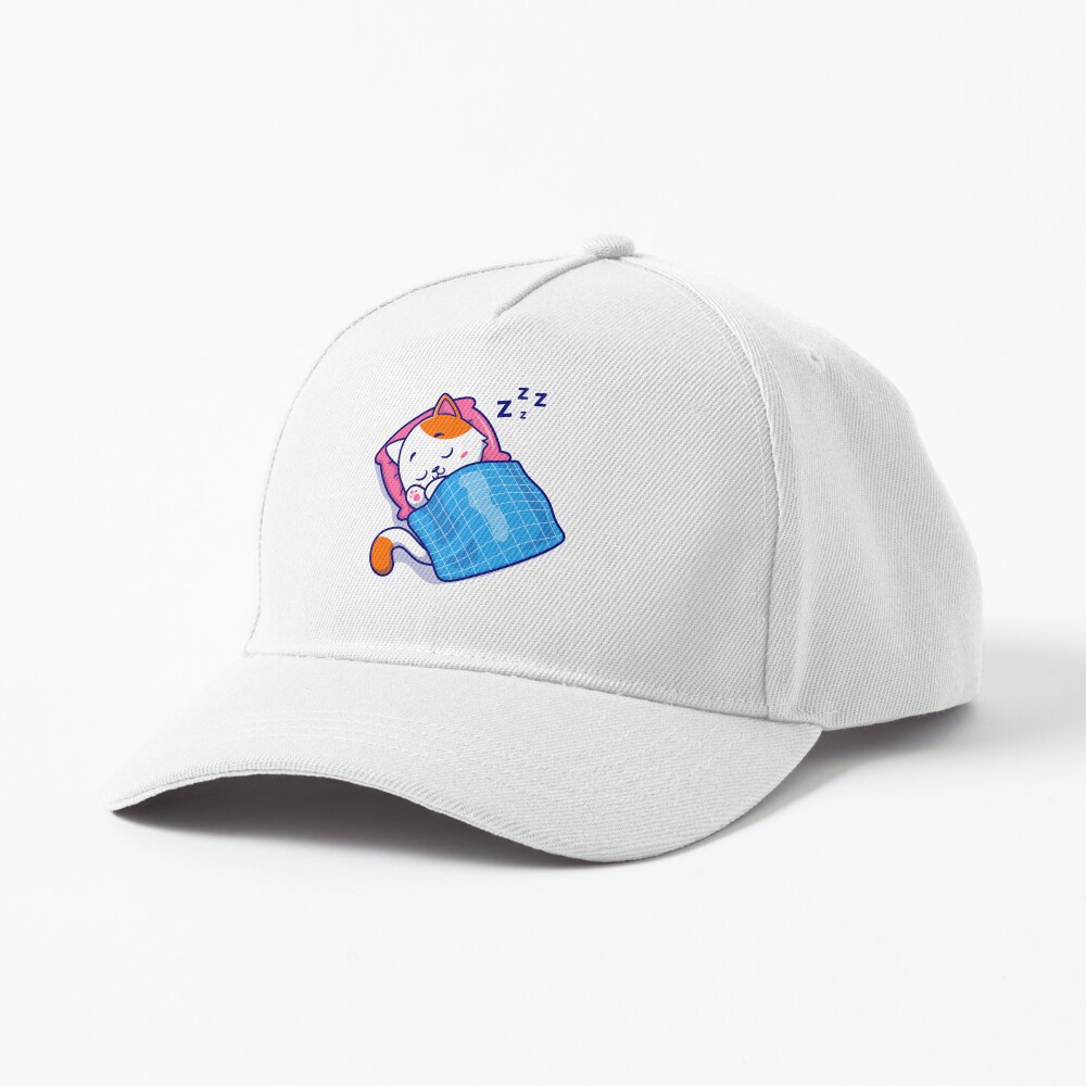 Cute Bed Time Baseball Cap - cute pet design by HackerLooks