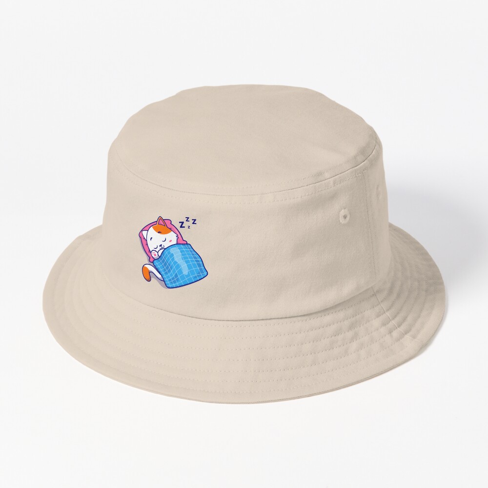 Cute Bed Time Bucket Hat - cute pet design by HackerLooks