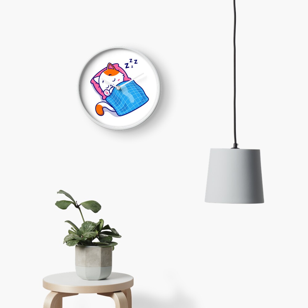 Cute Bed Time Clock - cute pet design by HackerLooks