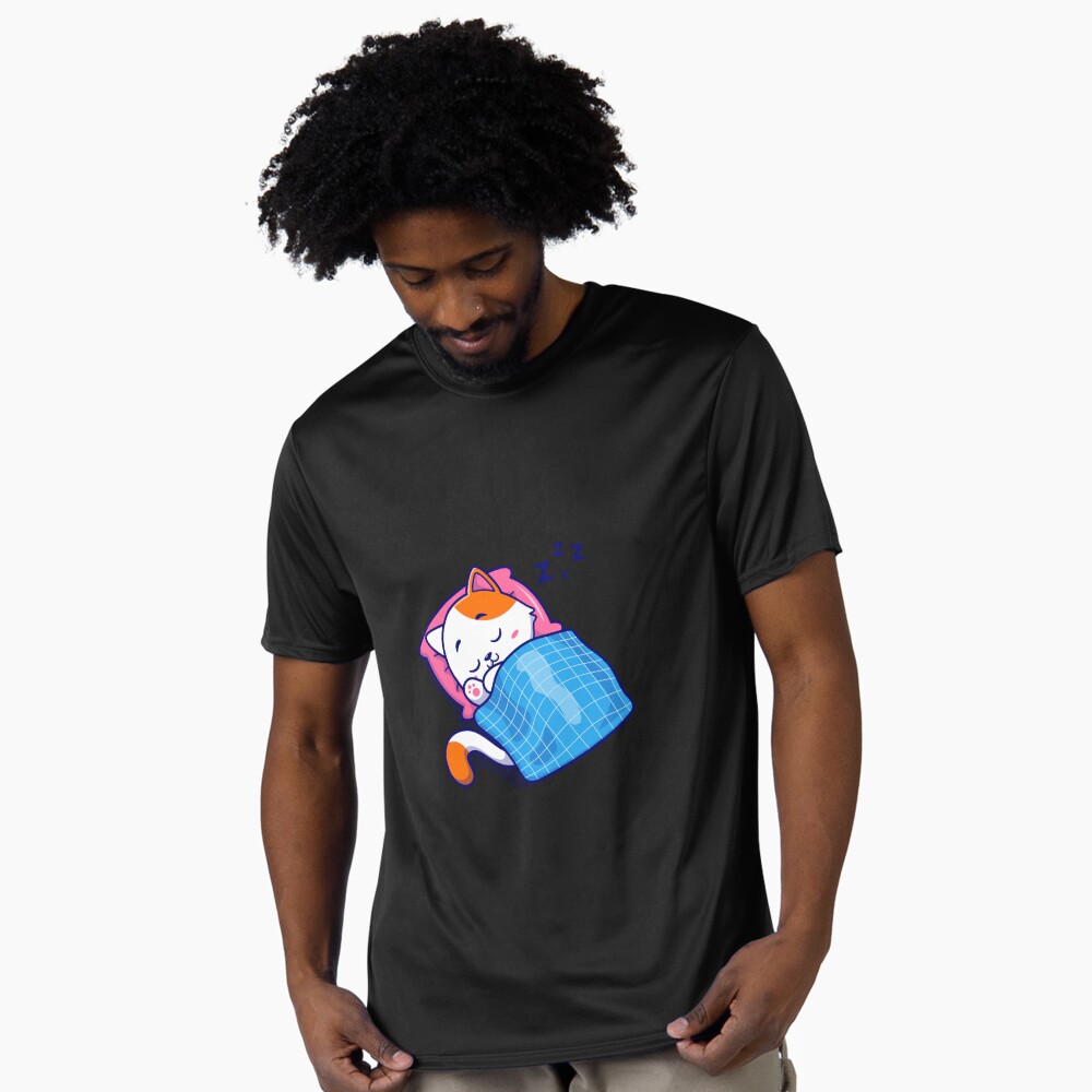 Cute Bed Time Active T-Shirt - cute pet design by HackerLooks
