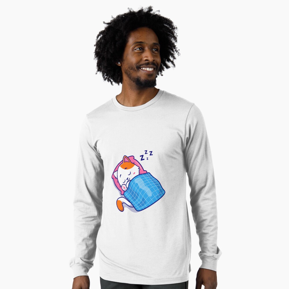 Cute Bed Time Long Sleeve T-Shirt - cute pet design by HackerLooks