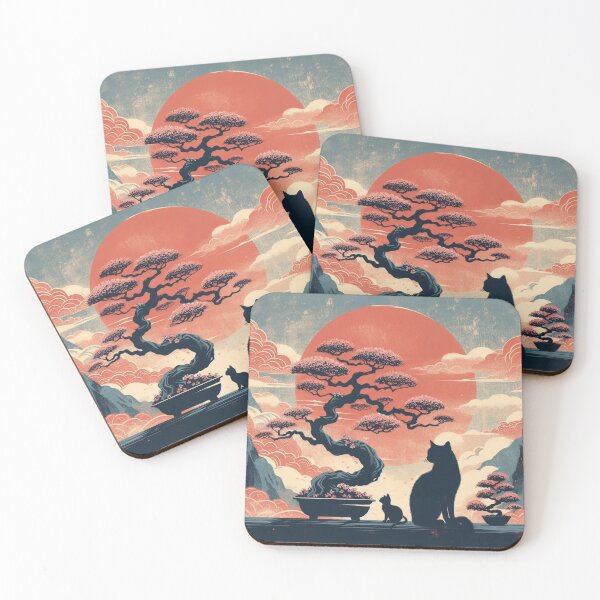Item preview, sun and cat bonsai 3 designed and sold by tohoku-jp.