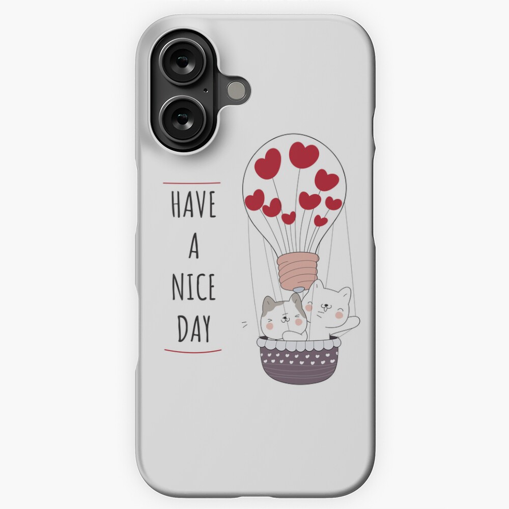 Have a Nice Day iPhone Snap Case - cute pet design by HackerLooks