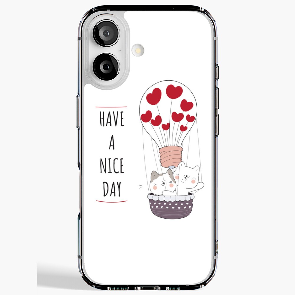 Have a Nice Day iPhone Soft Case - cute pet design by HackerLooks