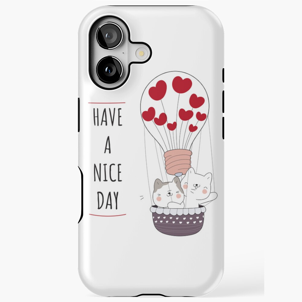 Have a Nice Day iPhone Tough Case - cute pet design by HackerLooks