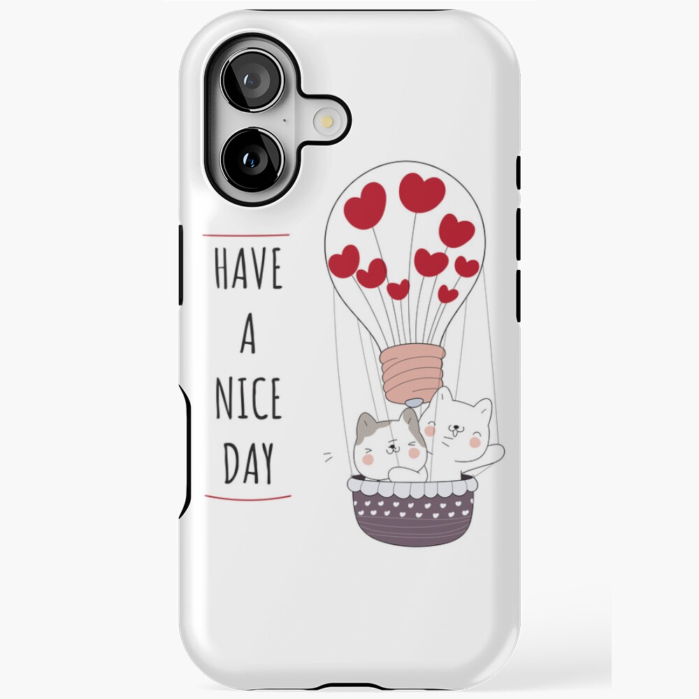Have a Nice Day iPhone Magsafe Tough Case - cute pet design by HackerLooks