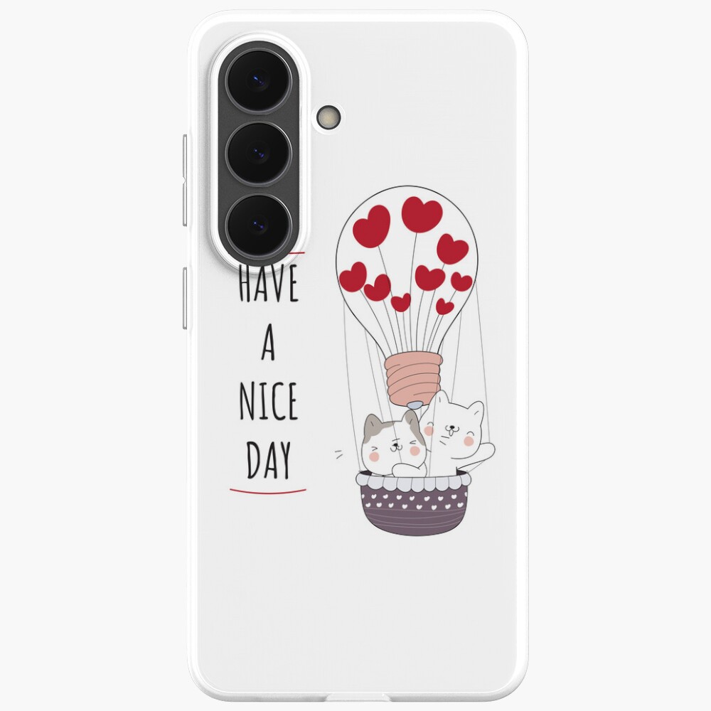 Have a Nice Day Samsung Galaxy Soft Case - cute pet design by HackerLooks
