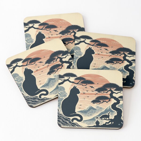 Item preview, sun and cat bonsai 4 designed and sold by tohoku-jp.