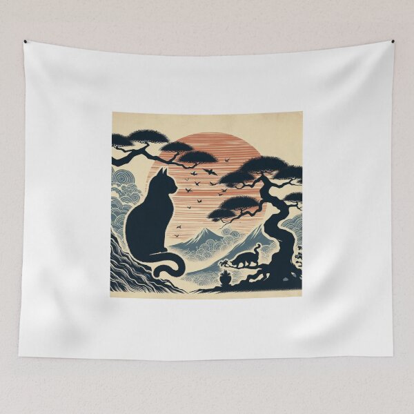 Item preview, sun and cat bonsai 4 designed and sold by tohoku-jp.