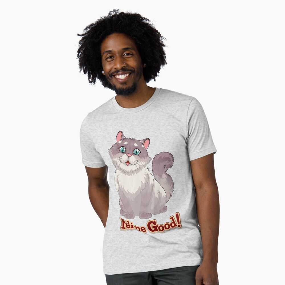 Feeling Good (Feline Good!) Tri-blend T-Shirt - cute pet design by HackerLooks