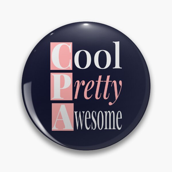 Item preview, Cool Pretty Awesome CPA | White and Peach Typography designed and sold by aeys.