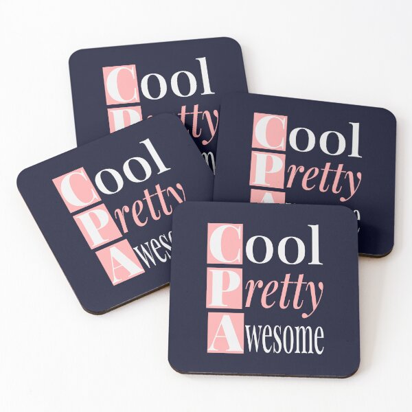 Item preview, Cool Pretty Awesome CPA | White and Peach Typography designed and sold by aeys.