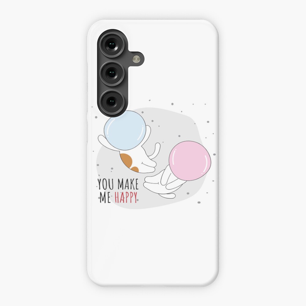 You Make Me Happy Samsung Galaxy Snap Case - cute pet design by HackerLooks