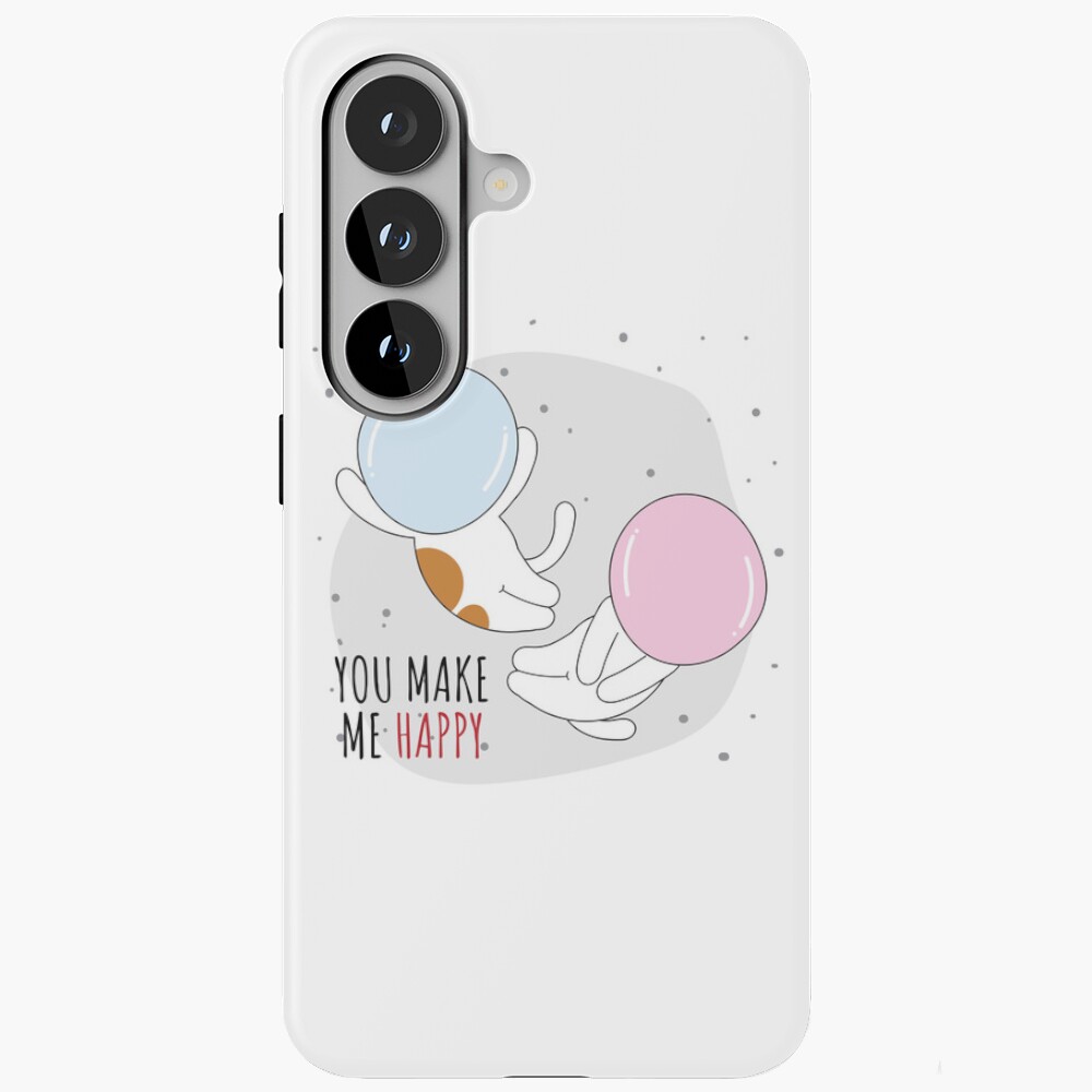 You Make Me Happy Samsung Galaxy Tough Case - cute pet design by HackerLooks