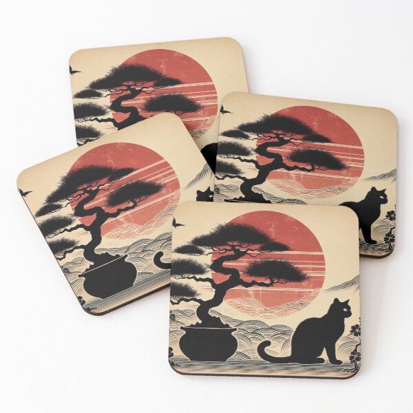 Item preview, sun and cat bonsai 6 designed and sold by tohoku-jp.