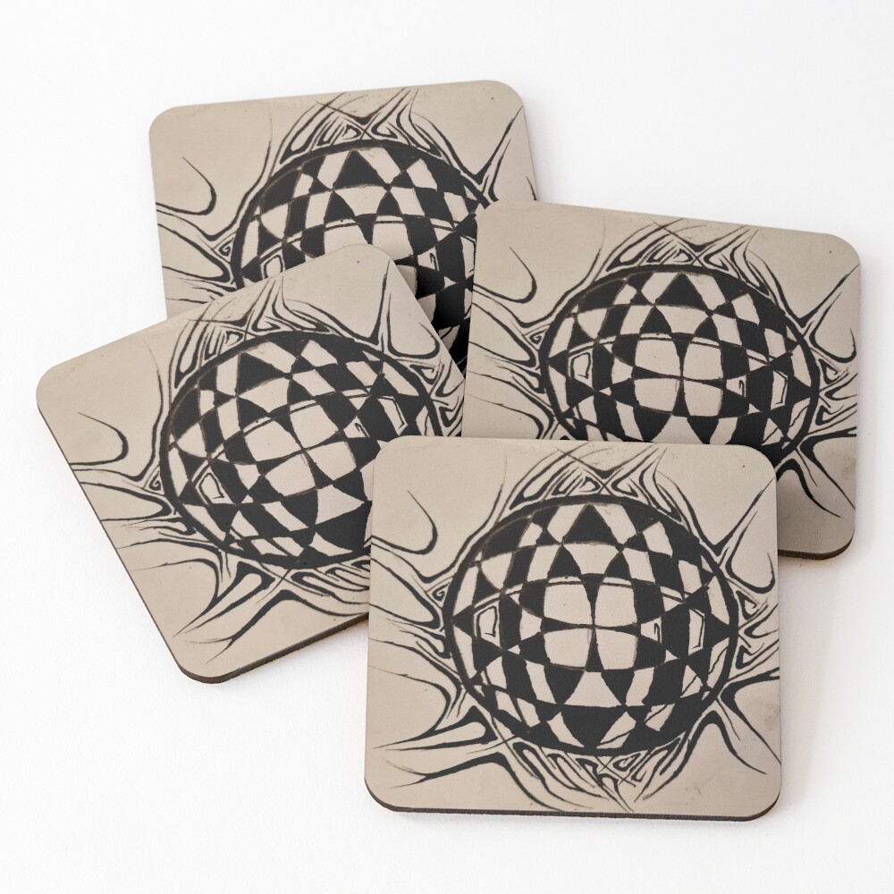 Item preview, Coasters (Set of 4) designed and sold by deathabits.