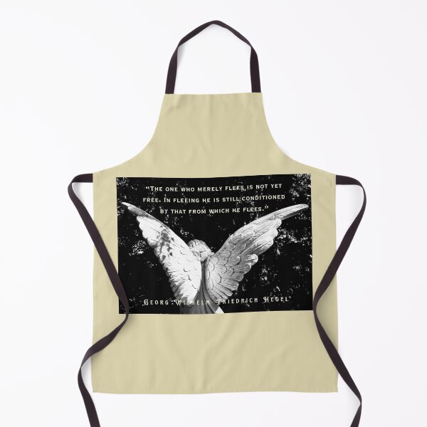 Item preview, Georg Wilhelm Friedrich Hegel quote: The one who merely flees is not yet free. In fleeing he is still conditioned by that from which he flees. designed and sold by artbleed.