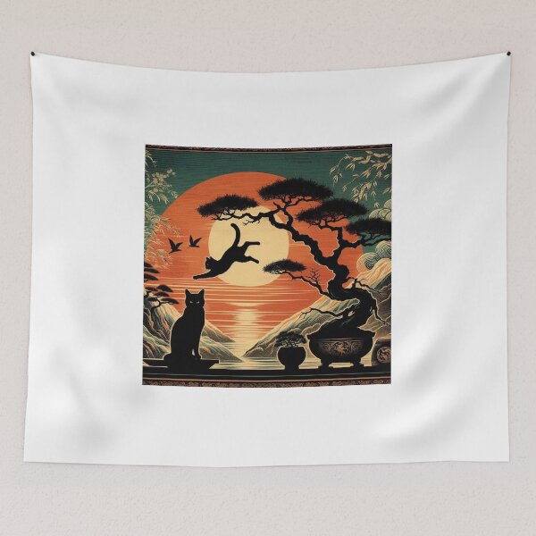 Item preview, sun and cat bonsai 7 designed and sold by tohoku-jp.
