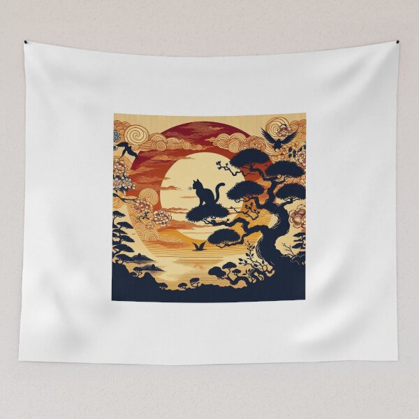 Item preview, sun and cat bonsai 8 designed and sold by tohoku-jp.