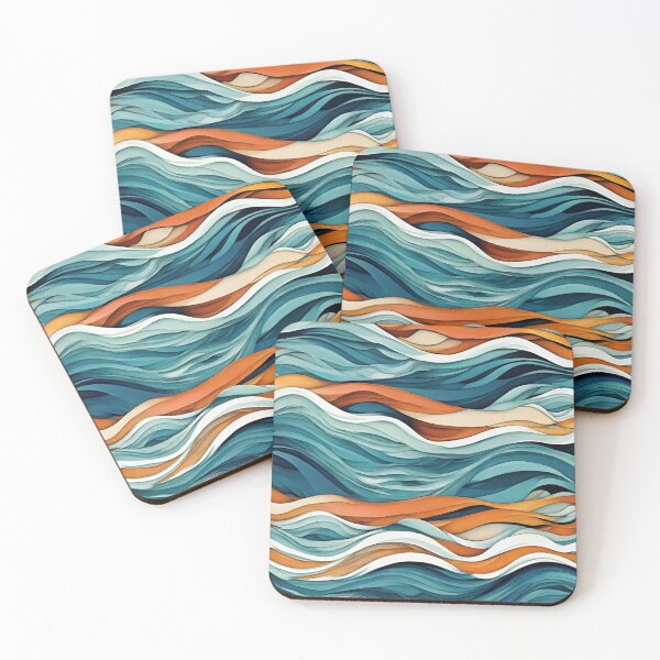 Item preview, Boho Waves Abstract Art designed and sold by Artifylab.