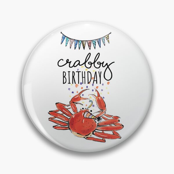 Item preview, Crabby Birthday designed and sold by chillaxcats.