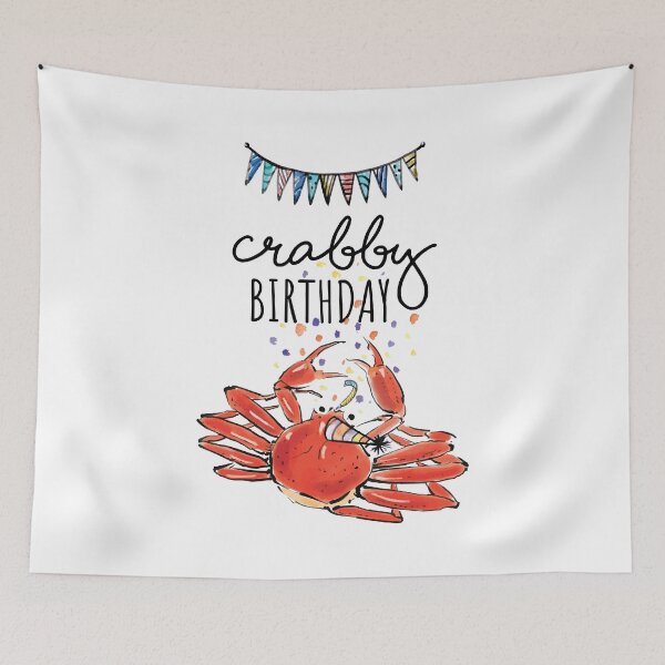 Item preview, Crabby Birthday designed and sold by chillaxcats.