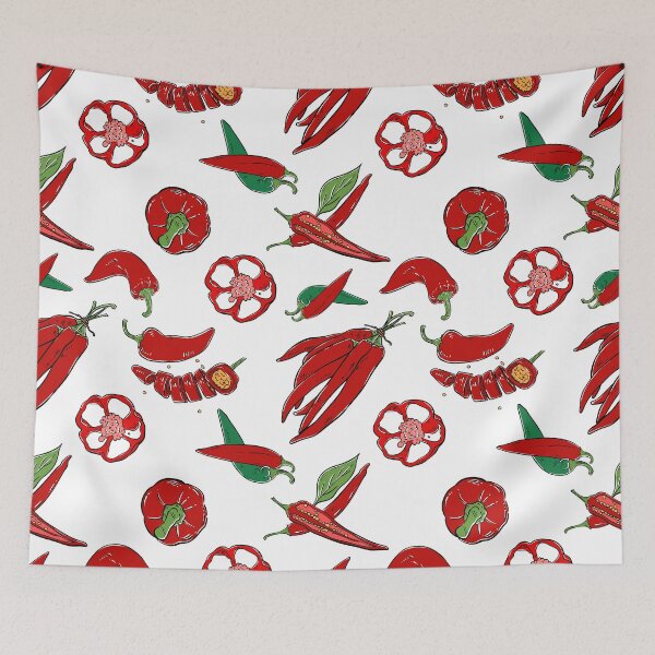 Item preview, CHILLI PEPPER SURFACE PATTERN designed and sold by HowreSketch.