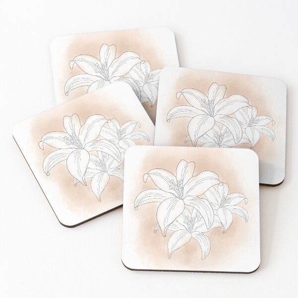 Item preview, Lilies with background designed and sold by DeniseArt04.