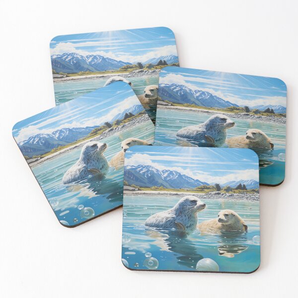 Item preview, kaikoura seal Blue summer designed and sold by 7Bluedragon (Jane art collection).