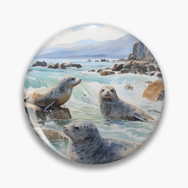 Item preview, kaikoura seal watercolor designed and sold by 7Bluedragon (Jane art collection).