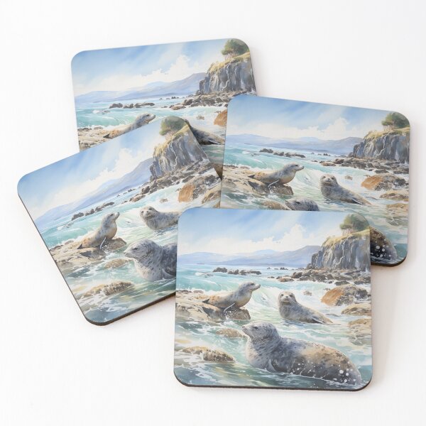 Item preview, kaikoura seal watercolor designed and sold by 7Bluedragon (Jane art collection).