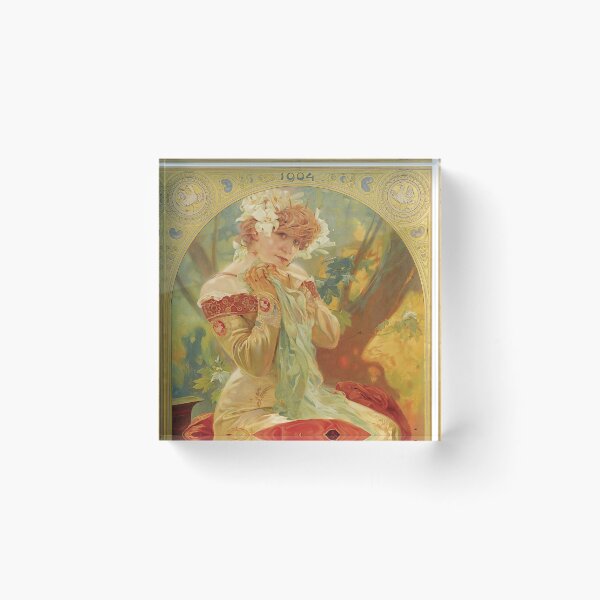 Item preview, Vintage Alphonse Mucha poster designed and sold by CSturgill2.