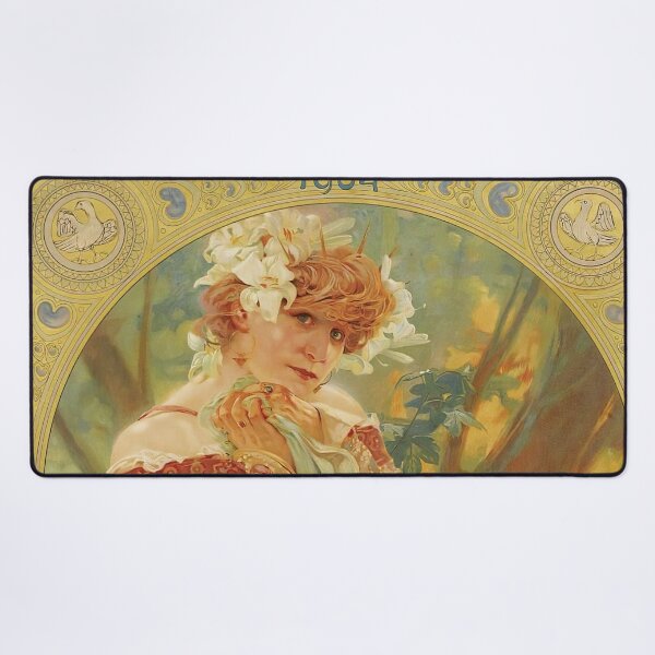 Item preview, Vintage Alphonse Mucha poster designed and sold by CSturgill2.