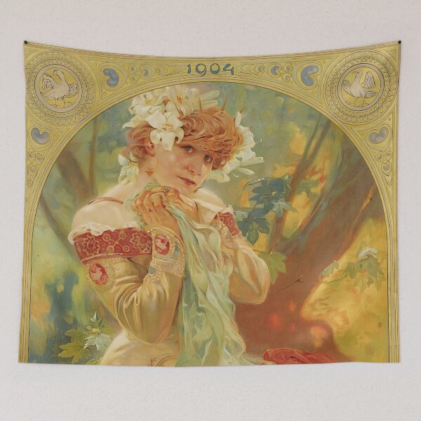 Item preview, Vintage Alphonse Mucha poster designed and sold by CSturgill2.