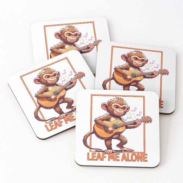 Item preview, Leaf Me Alone Musical Monkey Vibes designed and sold by maknateeshop.