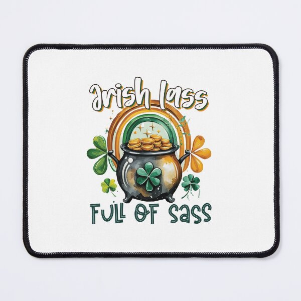 Item preview, Irish Lass Full of Sass | St. Patrick's Day T-shirt designed and sold by mahsanart.