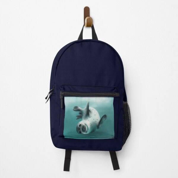 Item preview, Friendly Harbour Seal painting designed and sold by Funsize-Art.