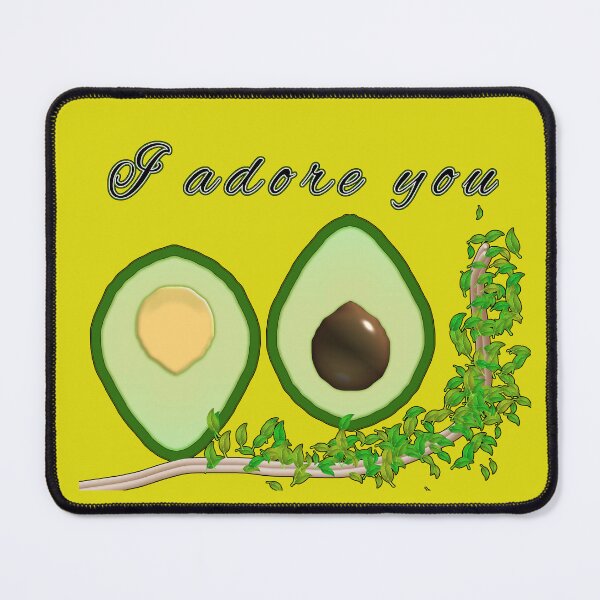 Item preview, 2 Avocado halves on a vine designed and sold by MigWhimsy.